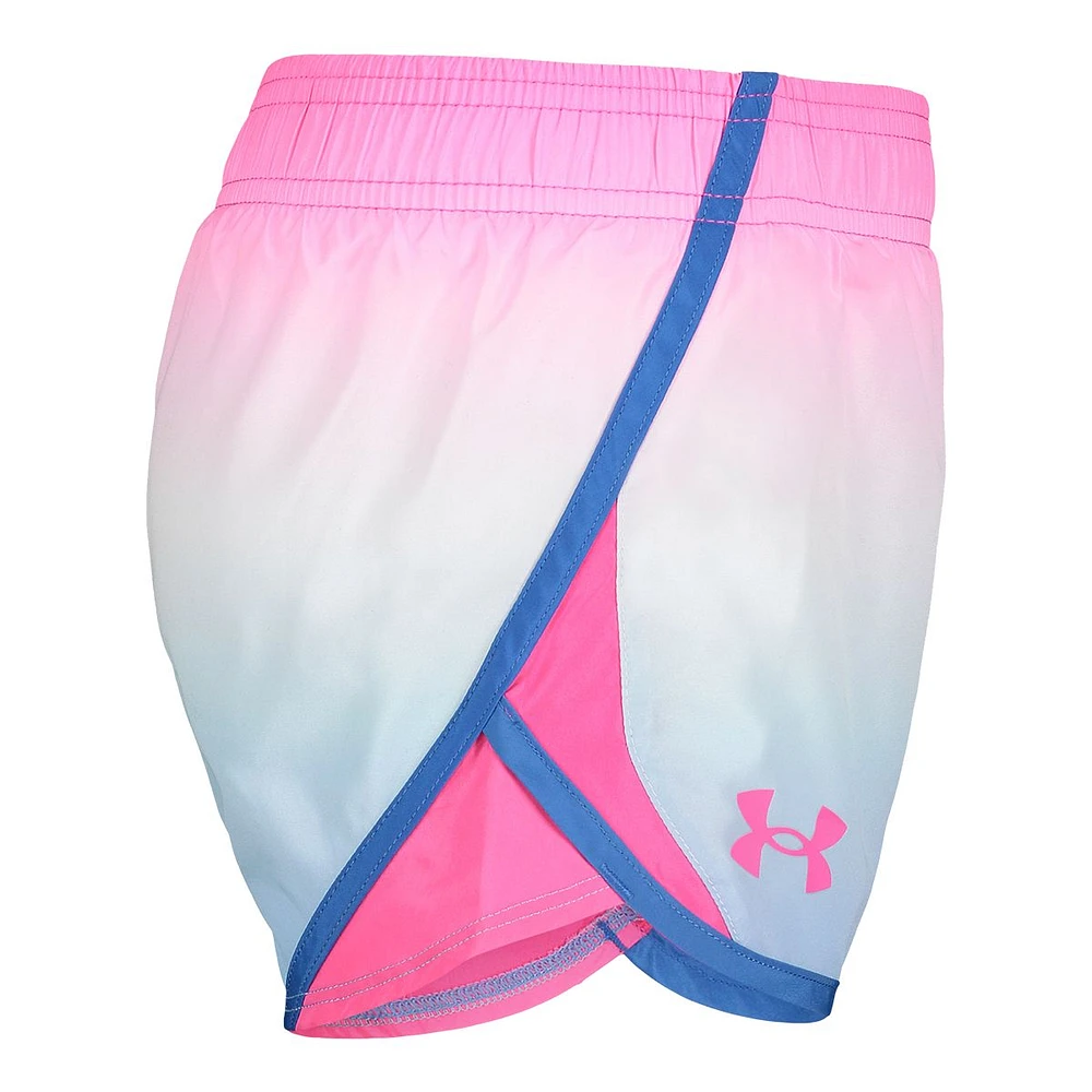 Under Armour Girls' 2-4 Ombre Fly By Shorts