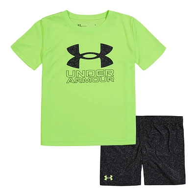 Under Armour Toddler Boys' Speckled T Shirt And Short Set