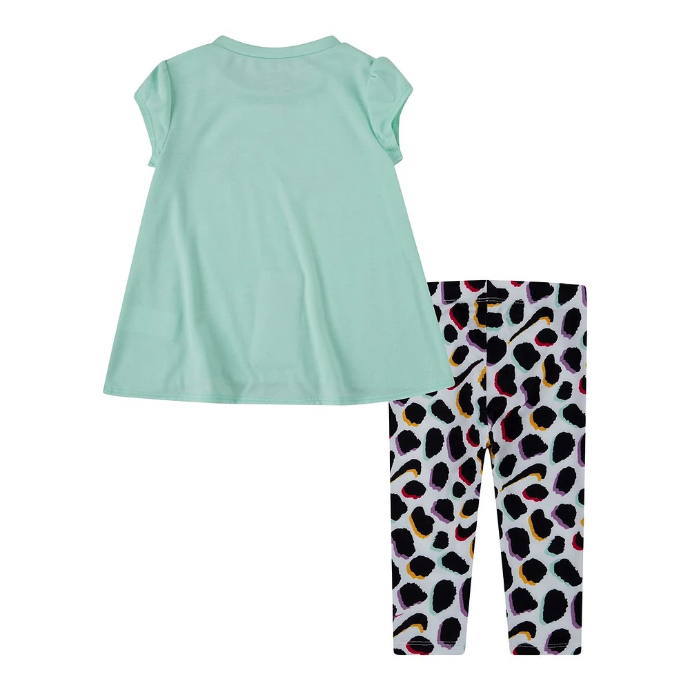 Nike Toddler Girls' 2-4 Tunic and All Over Print Legging Set