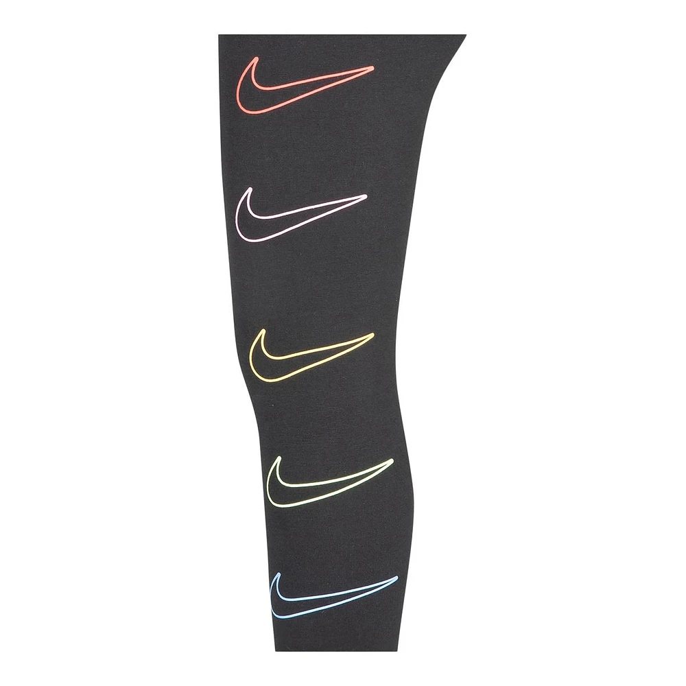 Nike Kids' Toddler Girls' 4-6X Retro Rewind Leggings, Lounge, High Rise, Stretch