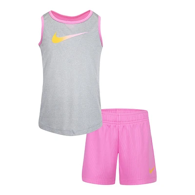 Nike Toddler Girls' 4-6X Freeze Tag Mesh Short Set