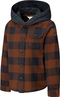 Ripzone Boys' 2-6 Hideout Hooded Flannel Shirt