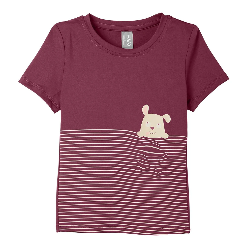 FWD Toddler Girls' Layering Dog T Shirt