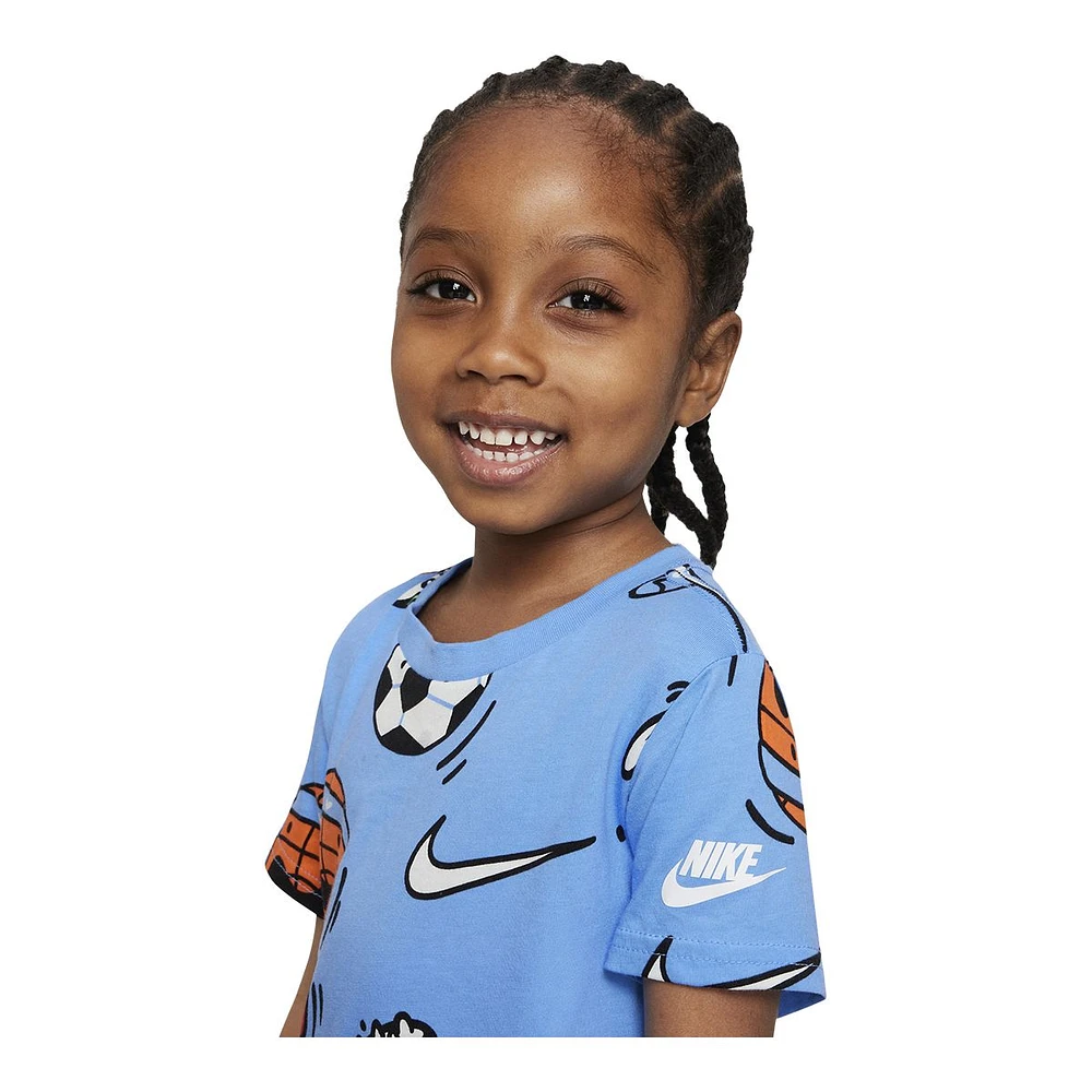 Nike Toddler Boys' -4 Emoji All Over Print T Shirt