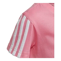 adidas Toddler Girls' 4-7 3 Stripe T Shirt