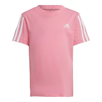 adidas Toddler Girls' 4-7 3 Stripe T Shirt