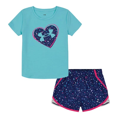 Under Armour Toddler Girls' 4-6X Sprinkle Shorts Set