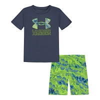 Under Armour Toddler Boys' 2-4 Ridge Dye Big Logo Set