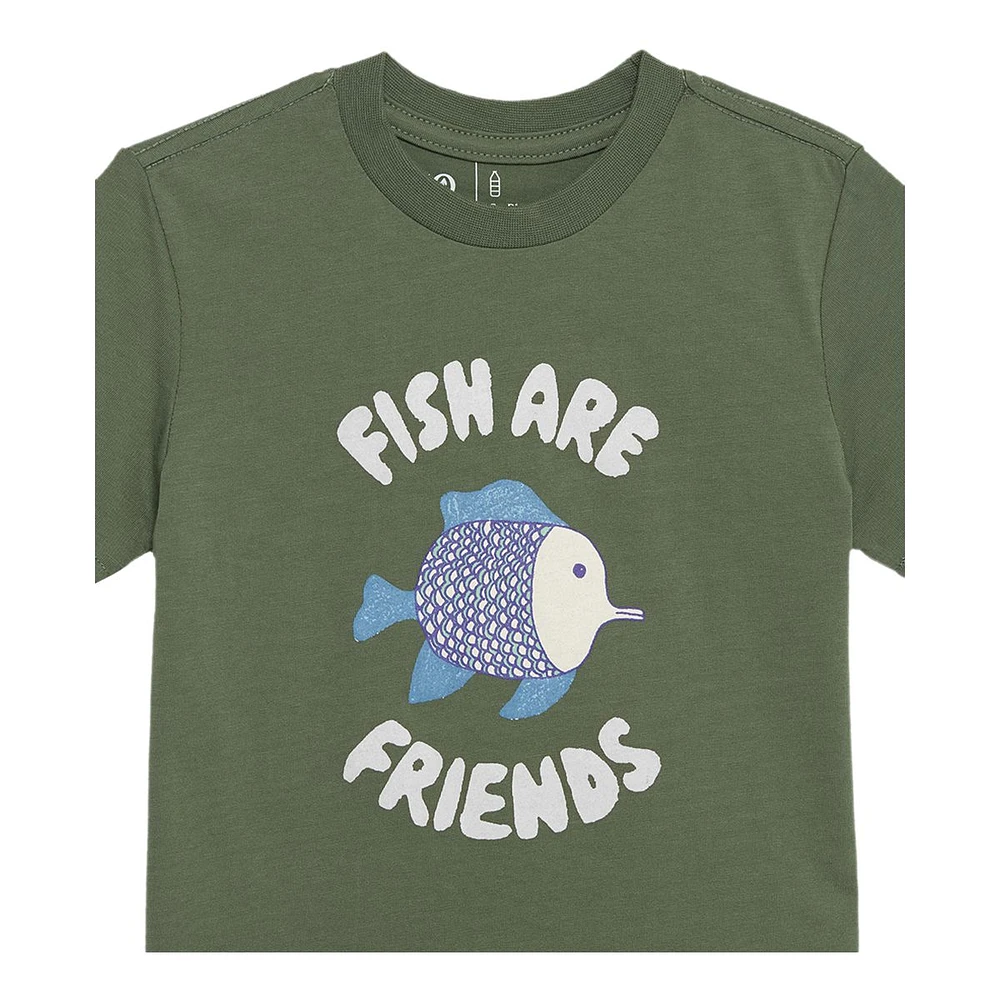 tentree Kids' Fish Friends T Shirt