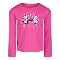 Under Armour Toddler Girls' 2-4 Logo Burst Long Sleeve T Shirt