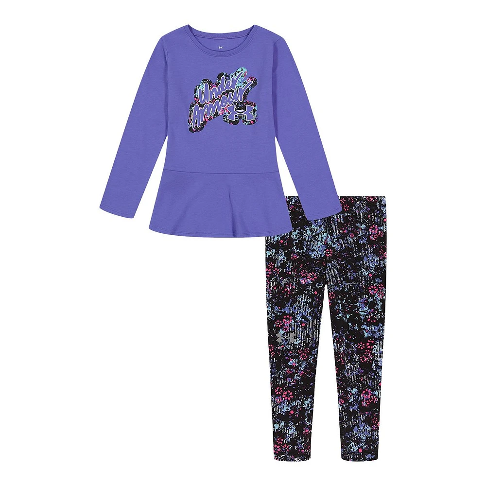 Under Armour Toddler Girls' 4-6X Floral Ditsy Leggings Set