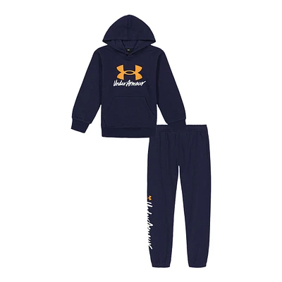 Under Armour Toddler Boys' 2-4 Big Logo Script Hoodie Set