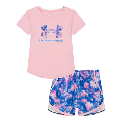 Under Armour Toddler Girls' 4-6X Printed Woven Shorts Set