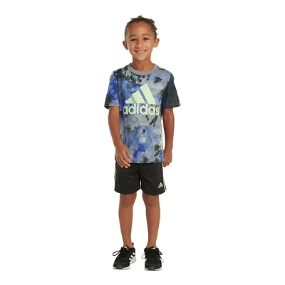 adidas Toddler Boys' 2-7 All Over Print Shorts Set