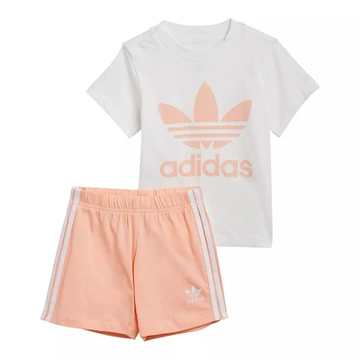 adidas Originals Infant Girls' T Shirt And Short Set