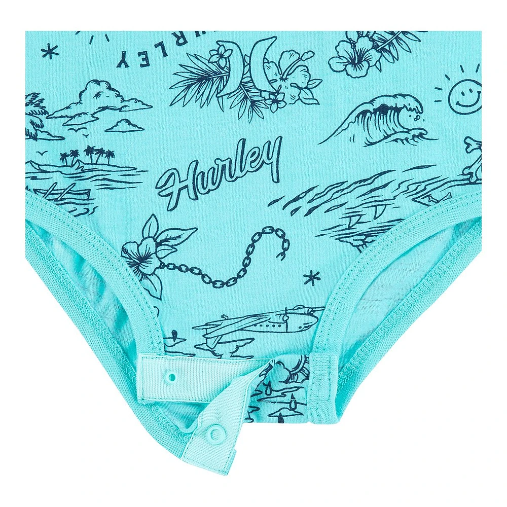 Hurley Boys' Infant Scuba Shark Pants Set