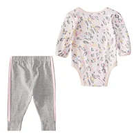 Adidas Infant's Allover Print Bodyshirt and Joggers Set