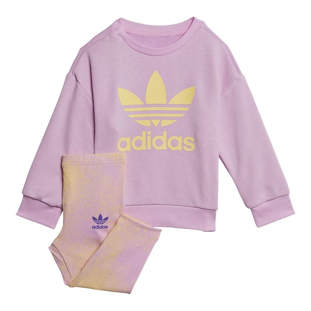 adidas Infant Girls' Crew Tracksuit Set