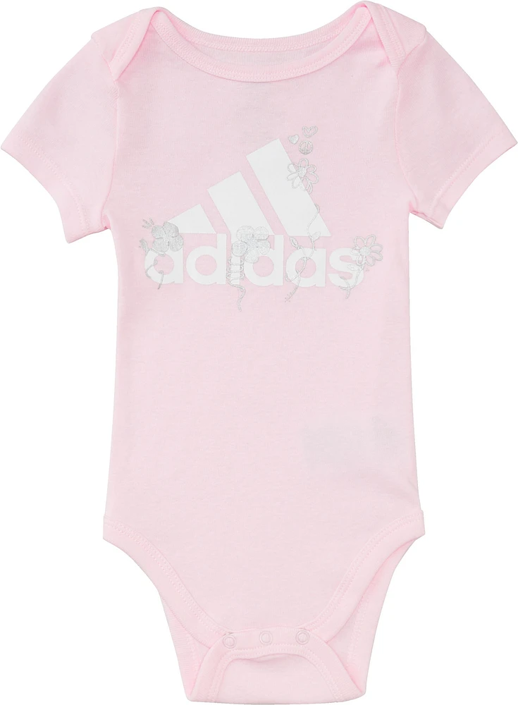 adidas Infant Girls' Short Sleeve Bodyshirt Set