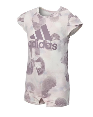 adidas Infant Girls' Printed Shortie Romper Set