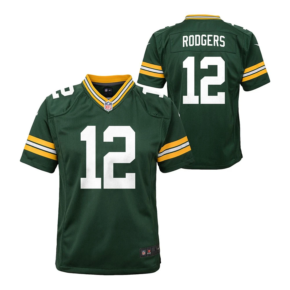 Youth Green Bay Packers Nike Aaron Rodgers Game Jersey