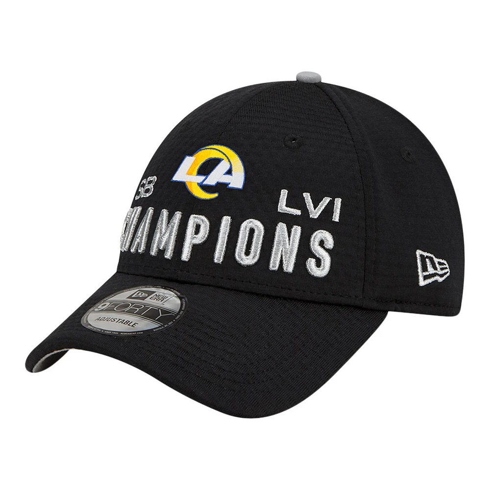 Los Angeles Rams New Era Superbowl LVI Champions 9FORTY Adjustable Hat, NFL, Football