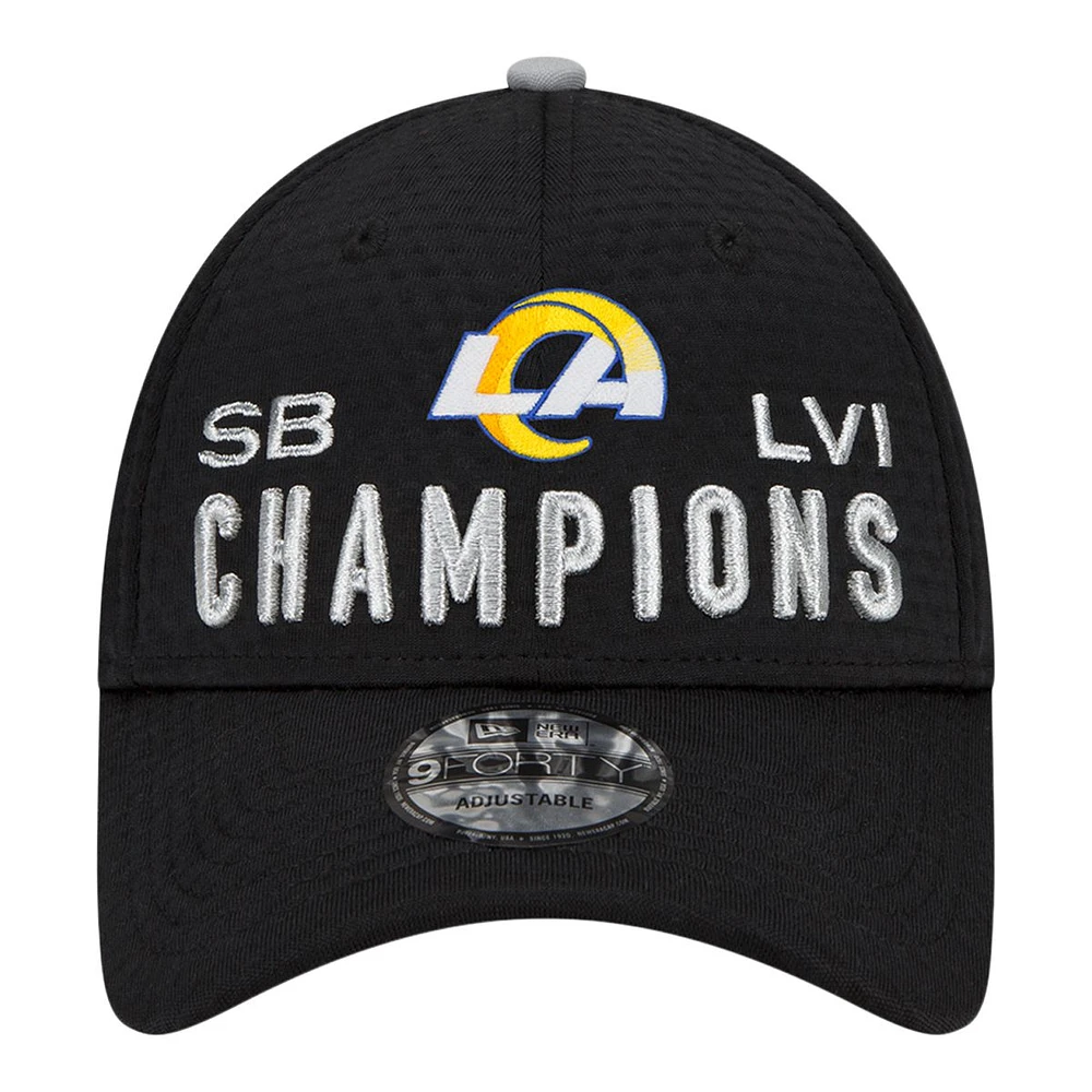 Los Angeles Rams New Era Superbowl LVI Champions 9FORTY Adjustable Hat, NFL, Football