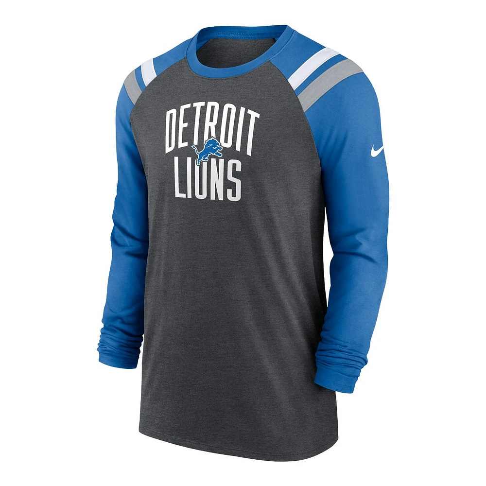 Detroit Lions Nike Raglan Long Sleeve Shirt