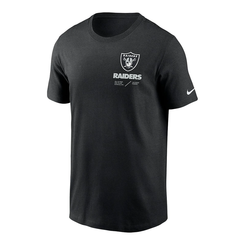 Las Vegas Raiders Nike Team Issue T Shirt