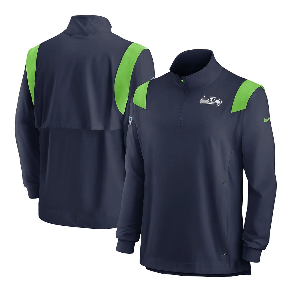 Seattle Seahawks Nike Quarter Zip Nylon Jacket