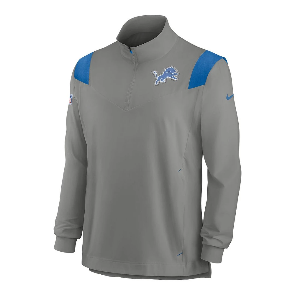 Detroit Lions Nike Quarter Zip Nylon Jacket