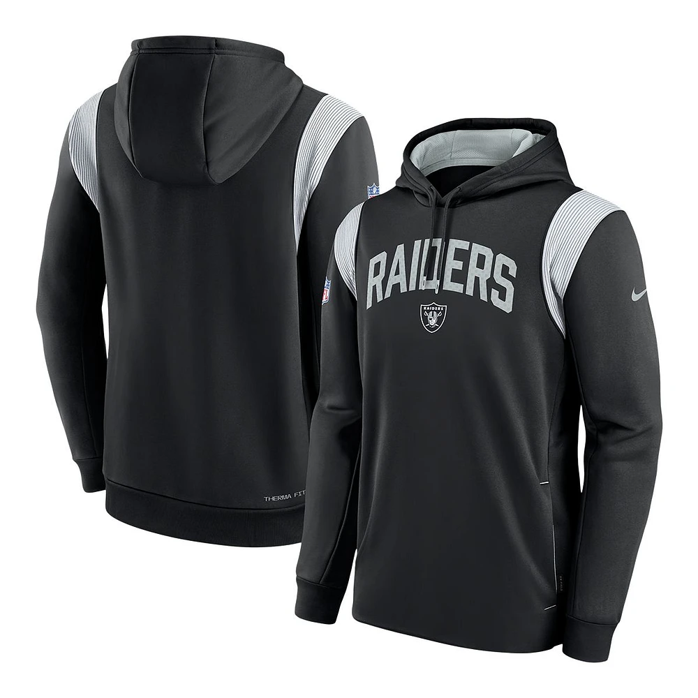 Las Vegas Raiders Nike Therma Pullover Hoodie