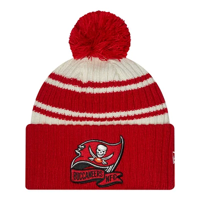 Tampa Bay Buccaneers New Era Sideline Cuffed Pom Knit Hat