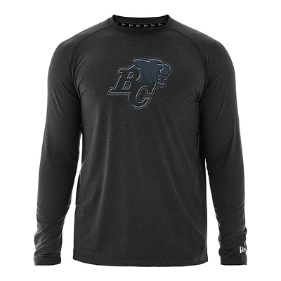 BC Lions New Era Raglan Heather Long Sleeve Shirt