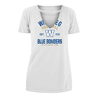 Winnipeg Blue Bombers New Era Women's V Neck T Shirt