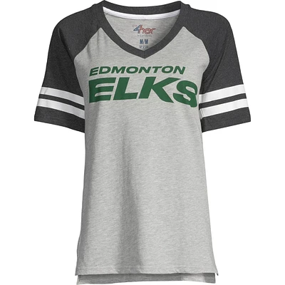 Edmonton Elks G-III Women's Logo Endzone T Shirt