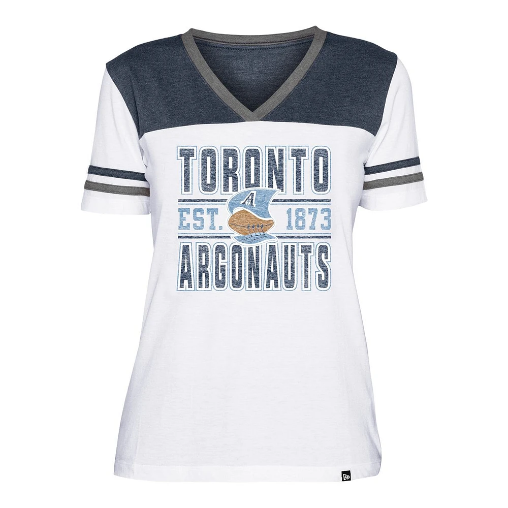 Toronto Argonauts New Era Women's Throwback Crossover T Shirt