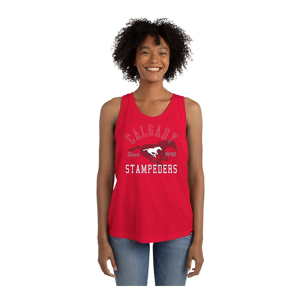 Calgary Stampeders New Era Women's Glitter Print Tank Top