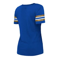 Winnipeg Blue Bombers New Era Women's Stripe Sleeve Yoke T Shirt