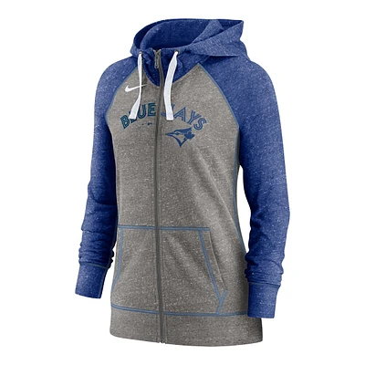 Toronto Blue Jays Nike Women's Gym Vintage Full Zip Hoodie