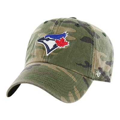 Toronto Blue Jays 47 Brand Camo Clean Up Baseball Hat, MLB