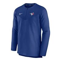 Toronto Blue Jays Nike Authentic Pro Gametime 1/2 Zip Long Sleeve Top