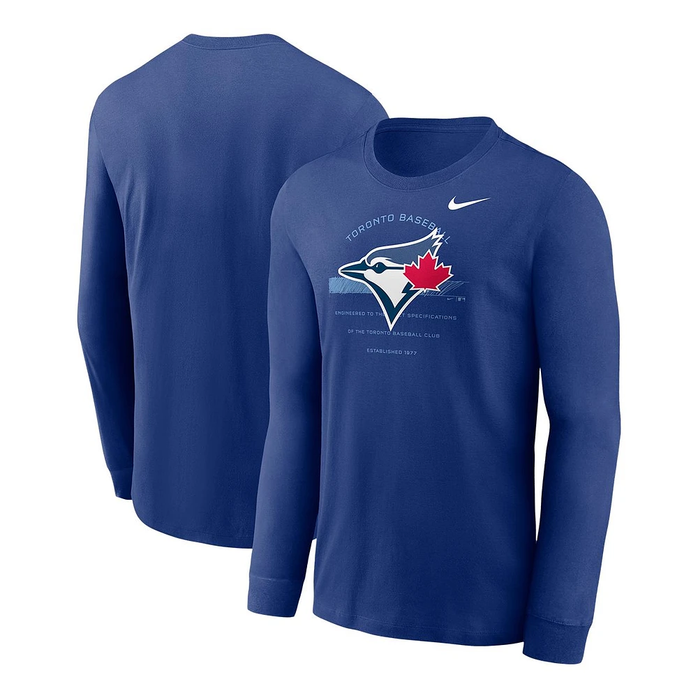 Toronto Blue Jays Nike Over Arch Long Sleeve T Shirt