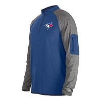 Toronto Blue Jays New Era Active 1/4 Zip Long Sleeve Top