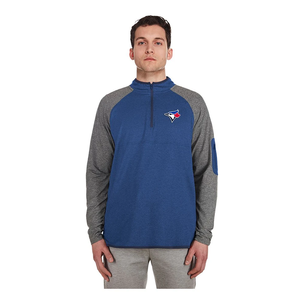 Toronto Blue Jays New Era Active 1/4 Zip Long Sleeve Top