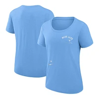 Toronto Blue Jays Nike Women's Authentic Collection Scoop Polo T Shirt