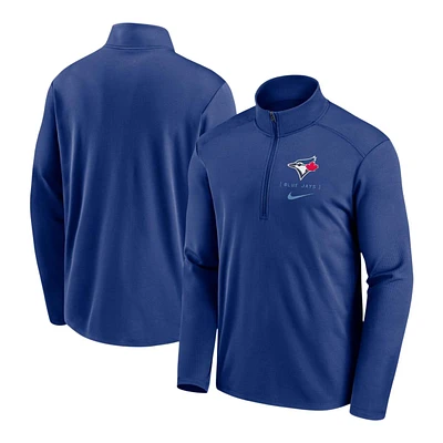 Toronto Blue Jays Nike Franchise Logo Pacer 1/2 Zip Long Sleeve Top