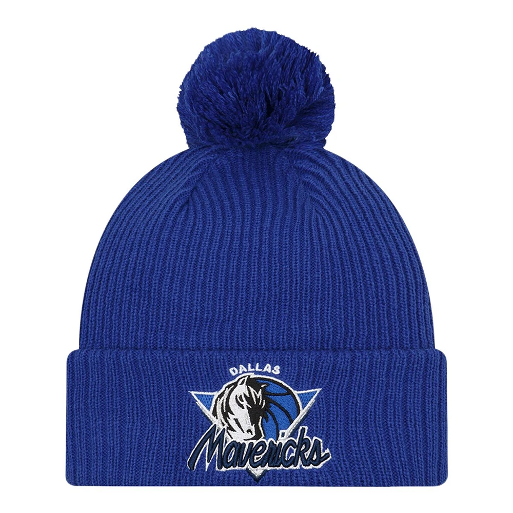 Dallas Mavericks New Era Tip Off Pom Knit Hat, NBA, Basketball