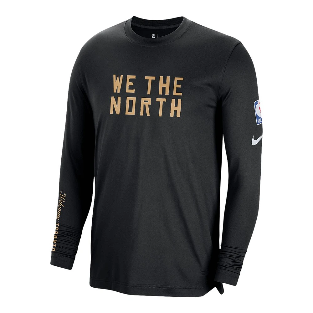 Toronto Raptors Nike City Edition Pregame Long Sleeve Shirt