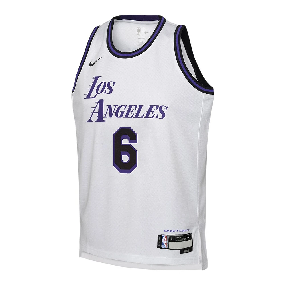 Youth Los Angeles Lakers Outerstuff LeBron James City Edition Jersey